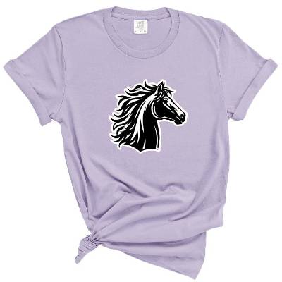 Bügelbild Pferd in Wunschfarben zum aufbügeln- mit oder ohnen Namen - Personalisierbares Bügelbild