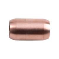 Edelstahl Magnetverschluss Rosegold 25x14mm (ID 10mm) gebürstet für rundes Leder und Bänder Bild 2