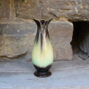 BAY Vase 537 / 17 Laufglasur Keramik Goldrand 30er 40er Jahre Germany Art Deco Bild 2