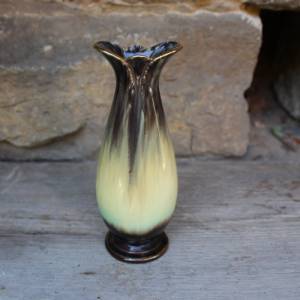 BAY Vase 537 / 17 Laufglasur Keramik Goldrand 30er 40er Jahre Germany Art Deco Bild 3