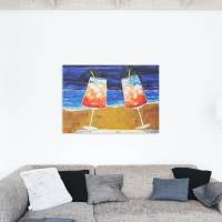 Dancing Aperol - Originalgemälde in Öl auf Leinwand Keilrahmen, 70 x 50 cm Bild 2