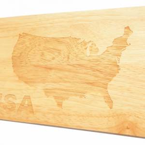Frühstücksbrett USA Amerika Gravur Brotbrett Holz Vereinigte Staaten Bild 3