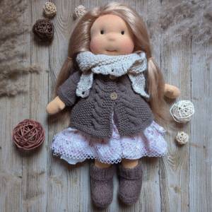 Stoffpuppe Alea | 45cm | versandfertig | Puppe nach Waldorfart | Taluwa Doll | Schmusepuppe Puppe Bild 1