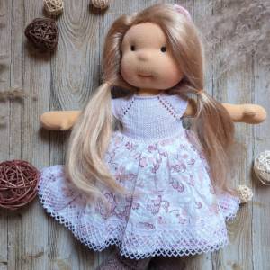 Stoffpuppe Alea | 45cm | versandfertig | Puppe nach Waldorfart | Taluwa Doll | Schmusepuppe Puppe Bild 9