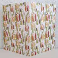 Notizheftchen Filigrane Tulpen, DIN A6 Notizheft blanko, Paperback mit Softcover Bild 1