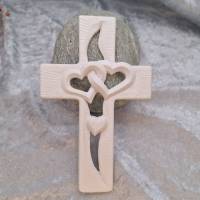 Kreuz aus Keraflott, Konfirmation, Kommunion, Taufe, Geburt, Deko, Geschenk Bild 4