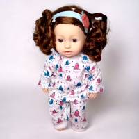 Süßer Puppenschlafanzug für 43cm Puppe – Perfekt zum Träumen und Kuscheln Bild 2