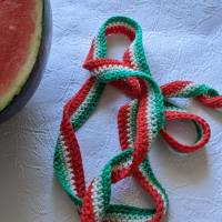 Gehäkeltes Schneckenband "Melon" für kleine Hände Bild 1