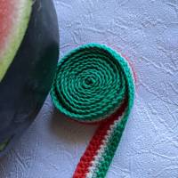 Gehäkeltes Schneckenband "Melon" für kleine Hände Bild 3