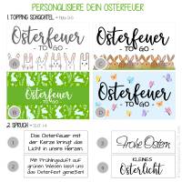 Osterfeuer to go - Osterkerze - Ostergeschenk, Mitbringsel, Ostern, Gastgeschenk, Osterfeuer, Osterdeko, personalisert Bild 2