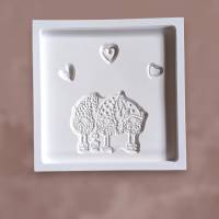 Raysin Schalen mit Relief Wichtel, Gnom, Zwerg, Tablett zur Aufbewahrung, Schale Blume, Oval, Quadrat Bild 4