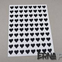 80 kleine Herzen Vinyl-Sticker  ca. 1 x 1 cm - 23 Farben zur Wahl Bild 1