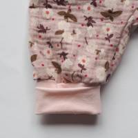 PUMPHOSE Musselin rosa Blumen Geburt Baby Bild 3