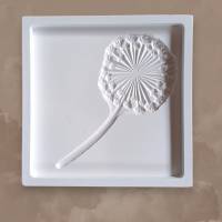 Raysin Schalen mit Relief Pusteblume, Tablett zur Aufbewahrung, Schale Blume, Oval, Quadrat Bild 5