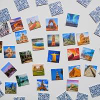 Handmade Legespiel für Erwachsene Länder Monumente und Wahrzeichen mit 24 Paare 48 Karten in schöner Schachtel Bild 2