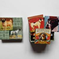 Handmade Vintage Legespiel für Erwachsene Hunde 22 Paare 44 Karten Bild 1