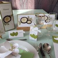 Hochzeits-Papeterie, Einladung, Dankes-Karten, Gastgeschenk, Tischkarten, Menükarten, Stampin up Bild 3