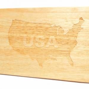 Brotbrett USA Amerika Frühstücksbrett Gravur Holz Vereinigte Staaten von Amerika Bild 3