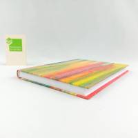 Notizbuch, A5, Acrylfarbe bunt, Fadenheftung, handgefertigt Bild 4