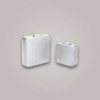 Edelsteinbox Metallbox Aufbewahrung Edelstein Diamant 4 x 4 cm | Farbe: Silber matt Bild 3