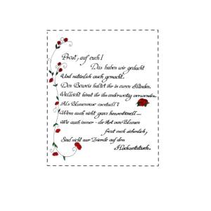 Download - DIY Geschenk - Etikett für leere Weinflasche mit Geldblumen (hier NUR Etikett-Download! zu kaufen) Bild 2