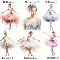 Bügelbilder Bügelmotiv Ballerina Ballett Tänzerin tanzen Prinzessin Mädchen Höhe 10cm Bild 2