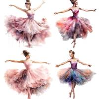 Bügelbilder Bügelmotiv Ballerina Ballett Tänzerin tanzen Prinzessin Mädchen Höhe 10cm Bild 4