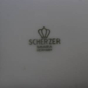 Borkenvase 23,5 cm Rinde Scherzer Porzellan Op Art West Germany 60er 70er Jahre Bild 7