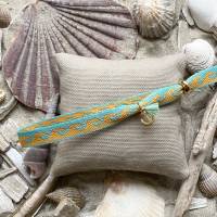 „Beach Vibes“ - Maritime gewebte Armbänder in sommerlichen Farben mit Schriftzug und Anhängern Bild 3