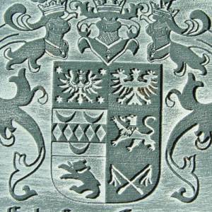 Schild Wappen Friesland Lever dood as Slaav Gravur Türschild plattdeutsch handbemalt Bild 4