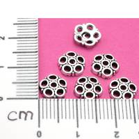 Perlkappen für 10-16mm Perlen - silber - Metall Bild 1