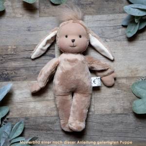 Material Paket Hase für einen Taluwa Doll Hasen - passend für die E-Book Anleitung Hasi Puppe nach Waldorfart Bild 3