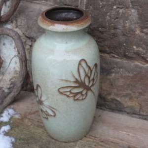 Scheurich Bodenvase Vase 291-38 WGP Libellen Dekor Keramik 60er 70er Jahre Bild 2