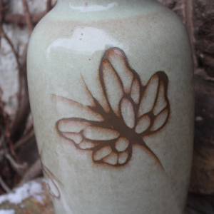 Scheurich Bodenvase Vase 291-38 WGP Libellen Dekor Keramik 60er 70er Jahre Bild 4