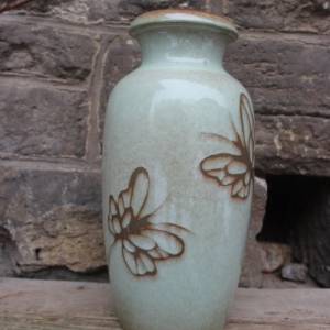 Scheurich Bodenvase Vase 291-38 WGP Libellen Dekor Keramik 60er 70er Jahre Bild 9