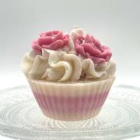 Duftkerze - Precious Rose Cupcake - Duft nach Rosen Bild 1