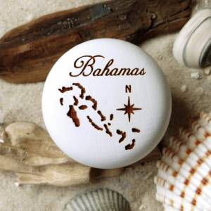 Möbelknauf Bahamas Möbelknopf Gravur Buche oder weiß lackiert Möbelknopf inkl. Schraube Bild 8