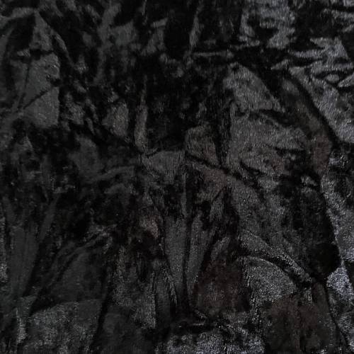 Crashsamt schwarz, elastisch