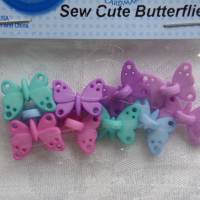Dress it up Knöpfe  Schmetterlinge  (1 Pck.)   Sew Cute Butterflies Bild 1