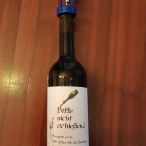 Download - DIY Geschenk - Etikett für Wein mit Korkenzieher (hier NUR Etikett-Download! zu kaufen) Bild 1