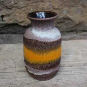 kleine Uebelacker Vase 1435/12 Ü-Keramik Fat Lava WGP West Germany 60er Jahre Bild 1