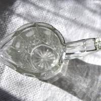 altes Milchkännchen aus Pressglas durchsichtig Vintage/ E Bild 4