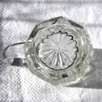 altes Milchkännchen aus Pressglas durchsichtig Vintage/ E Bild 5