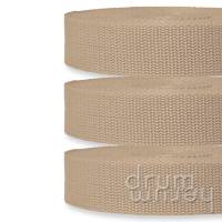 3 m / 10 m Gurtband BASIC 20 | 25 | 30 | 40 mm breit beige (150) Bild 1