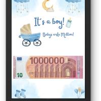 Geldgeschenk zur Geburt: Sichere dir eine digitale Datei für das perfekte Geschenk für die erstee Million! Bild 2