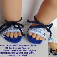 Puppenschuhe, Sandalen, Badelatschen, Strand-Schlappen Sommer-Schuhe Puppen Bild 1
