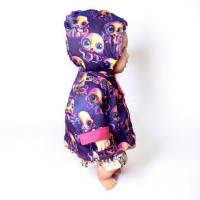 Entzückende lila Puppenjacke mit niedlichem Babykraken - Perfekt für 43cm Puppen! Bild 4
