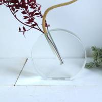 Glas Vase Blumenvase modern groß Bild 1