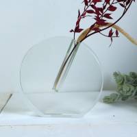 Glas Vase Blumenvase modern groß Bild 8