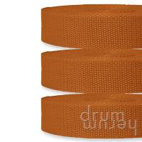 3 m / 10 m Gurtband BASIC 20 | 25 | 30 mm breit orangebraun (823) Bild 1
